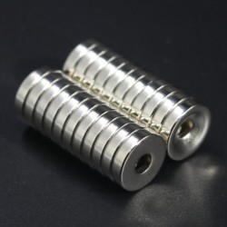 N35 - neodymium magnet - strong round disk - 12mm * 3mm - with 4mm holeN35