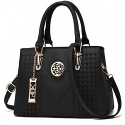 Elegant leather shoulder bag - handbagHandbags