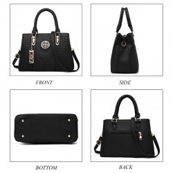 Elegant leather shoulder bag - handbagHandbags
