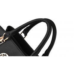 Elegant leather shoulder bag - handbagHandbags