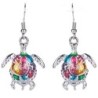 Jewelry set with a rainbow turtle - necklace / earringsJewellery Sets
