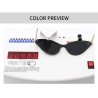 Cat eye style sunglasses - with chain / heartSunglasses