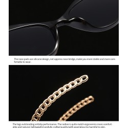 Cat eye style sunglasses - with chain / heartSunglasses
