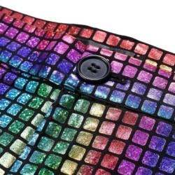 Men's suit - rainbow plaid sequinPants