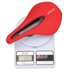 Bicycle saddle with hole - breathable soft leather seatSaddles