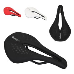 Bicycle saddle with hole - breathable soft leather seatSaddles