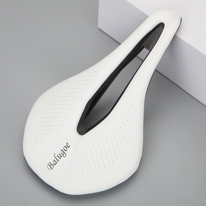 Bicycle saddle with hole - breathable soft leather seatSaddles