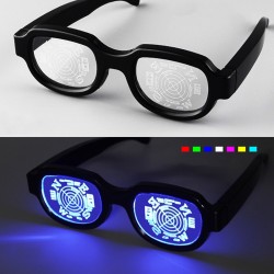 LED luminous glasses - punk style - USBSunglasses