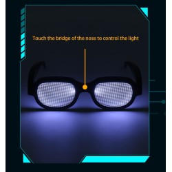 LED luminous glasses - punk style - USBSunglasses