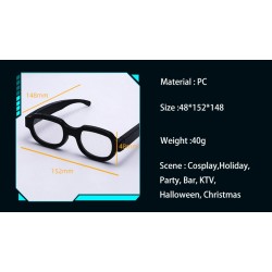 LED luminous glasses - punk style - USBSunglasses