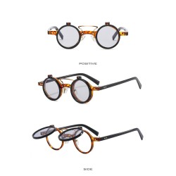 Small round sunglasses - flip lens - UV400Sunglasses