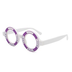 Retro round sunglasses - clear lensesSunglasses