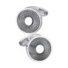 Classic round silver cufflinksCufflinks
