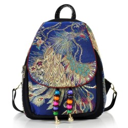 Canvas backpack - colorful ethnic designBackpacks