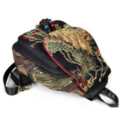 Canvas backpack - colorful ethnic designBackpacks