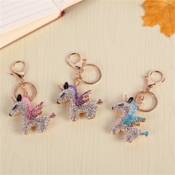 Crystal unicorn - keychainKeyrings