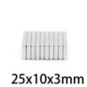 N35 - neodymium magnet - strong rectangular block - 25mm * 10mm * 3mmN35
