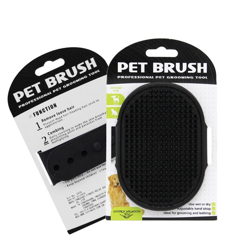 Dogs / cats grooming brush - rubber comb - adjustable ring handleCare