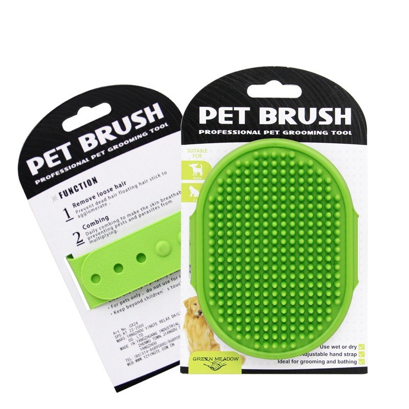 Dogs / cats grooming brush - rubber comb - adjustable ring handleCare