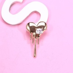 Heart shaped brooch with zirconBrooches