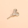 Heart shaped brooch with zirconBrooches