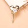 Heart shaped brooch with zirconBrooches