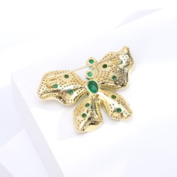 Butterfly shaped brooch with crystalsBrooches