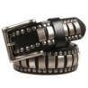 Punk style leather belt - metal rivets / square buckleBelts