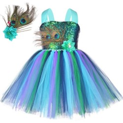 Peacock costume - dress with feathers / flowersCostumes
