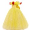 Elegant off shoulder dress - yellow girls costumeCostumes