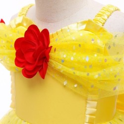 Elegant off shoulder dress - yellow girls costumeCostumes
