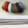 Vintage twisted woven fabric - braided electrical wire - hanging lamp cord - 2 coreLights & lighting