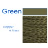 Vintage twisted woven fabric - braided electrical wire - hanging lamp cord - 2 coreLights & lighting