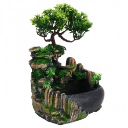Waterfall fountain - air humidifier with light - 220V - EU plugDecoration
