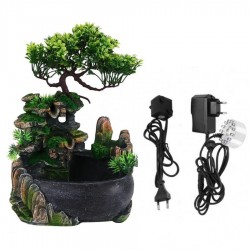 Waterfall fountain - air humidifier with light - 220V - EU plugDecoration