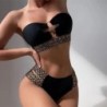 Sexy bikini set - metal decorationsBeachwear