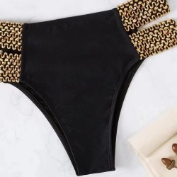 Sexy bikini set - metal decorationsBeachwear