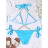 Sexy bikini set - with crystal / metal decorationsBeachwear