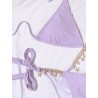Sexy bikini set - with crystal / metal decorationsBeachwear