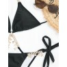 Sexy bikini set - with crystal / metal decorationsBeachwear