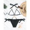 Sexy bikini set - with crystal / metal decorationsBeachwear