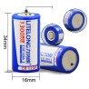 Original battery - CR123A - 1300mah - 3VBattery