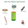 LiFePo4 - CR123A battery - rechargeable - 1350mAh - 3VBattery