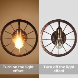 Vintage industrial wheel - wall lampWall lights