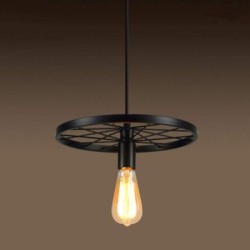 Vintage ceiling lamp - iron wheelCeiling lights