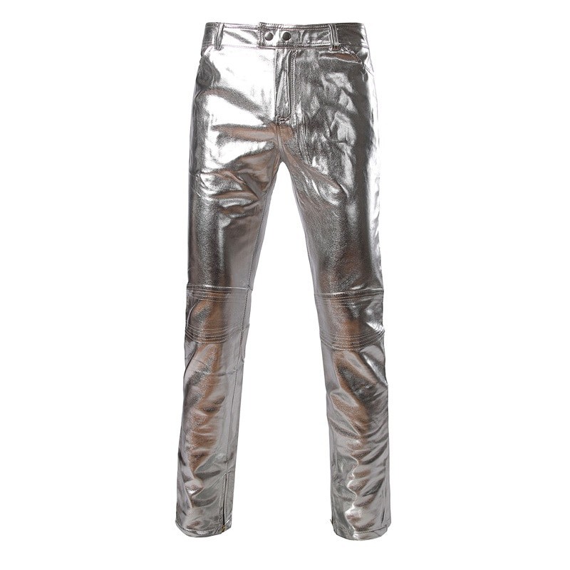 Fashionable shiny metallic pantsPants Fashionable shiny metallic pantsPants