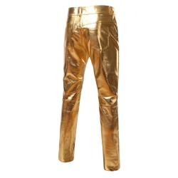 Fashionable shiny metallic pantsPants