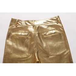 Fashionable shiny metallic pantsPants
