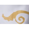 Elegant long sleeve shirt - luxury golden baroque printT-shirts