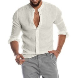 Classic long sleeve linen shirtT-shirts